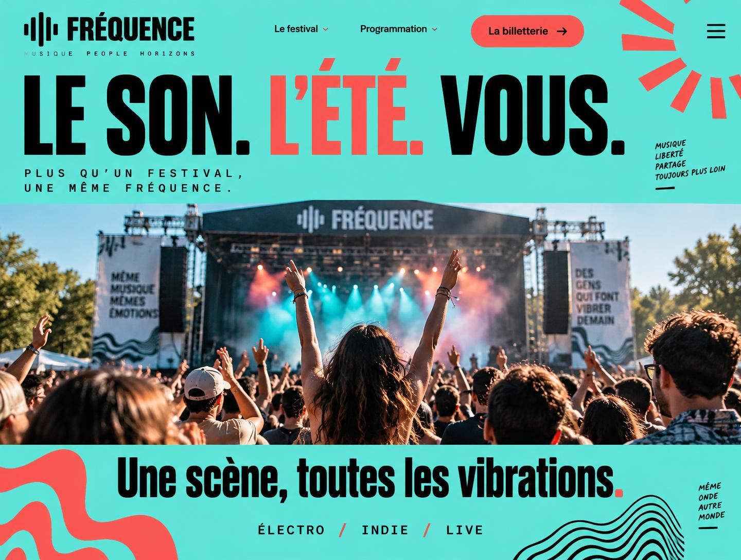 Concept de site web pour Fréquence